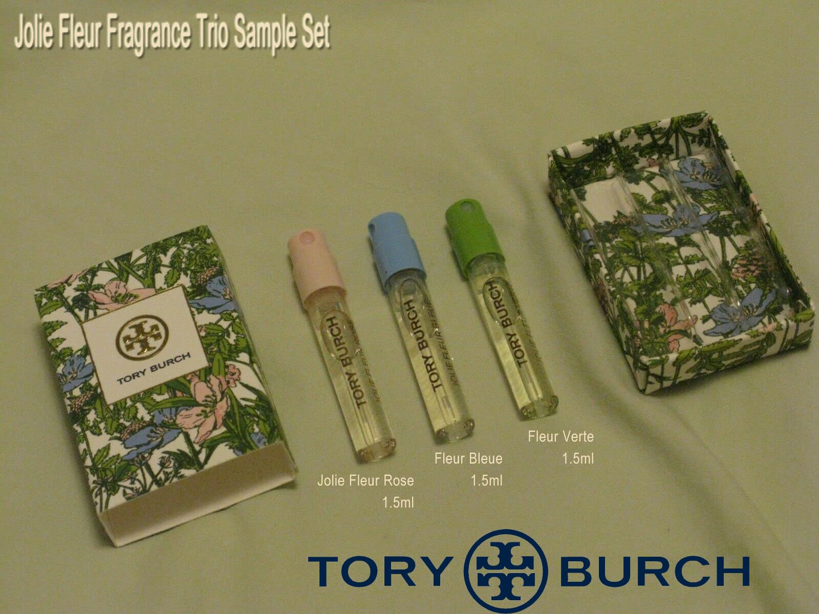 トリーバーチ　JOLIE　FLEUR　5ml　3本セット Amazon.com : Tory Burch Set of 3 Eau de Parfum Sample Sprays